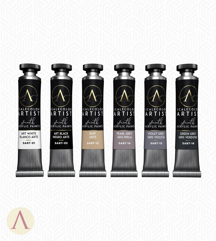 SCALE 75 SCALECOLOR ARTIST SHADES OF GREY PAINT SET