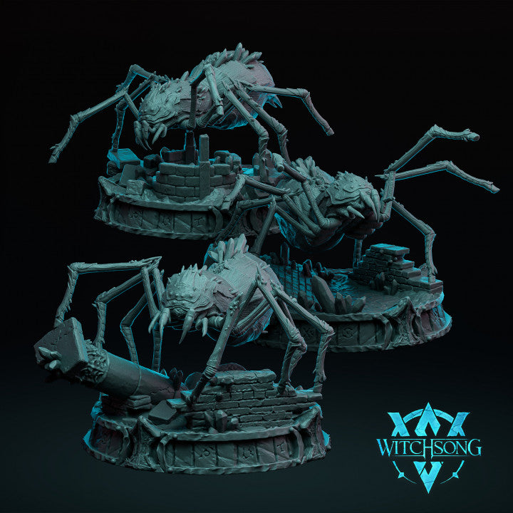 LESSER CRYSTALHEART SPIDERS (3 PACK) - WITCHSONG MINIATURES