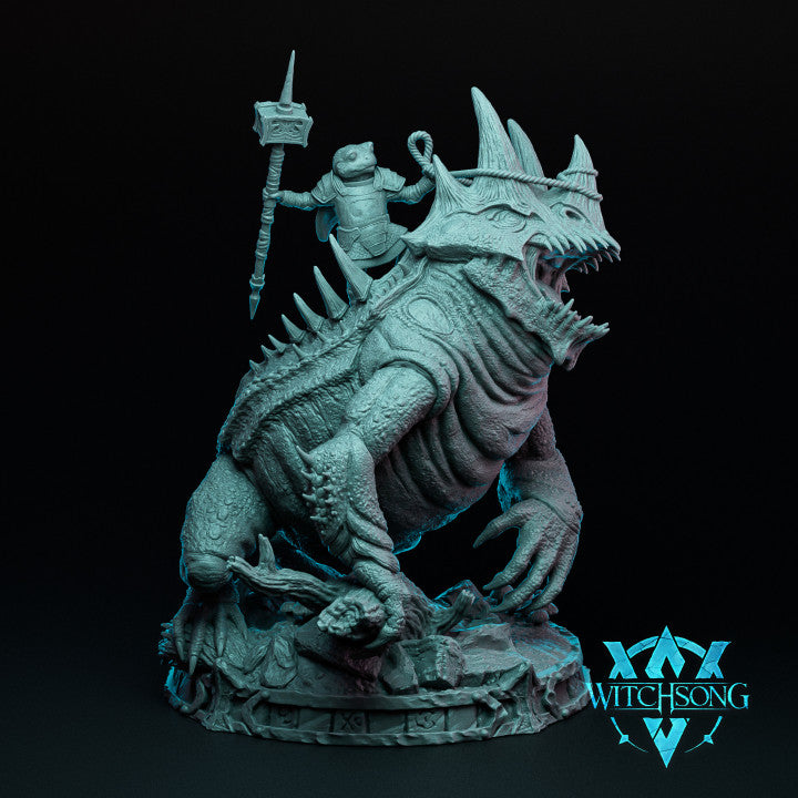 THE TOADLORD 130MM - WITCHSONG MINIATURES - Miniature Mage - boss, D&D MINIATURES AUSTRALIA