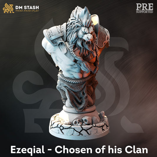 DM STASH -  EZEQIAL - CHOSEN OF HIS CLAN - BUST - Miniature Mage - D&D MINIATURES AUSTRALIA, The Grand Hunt